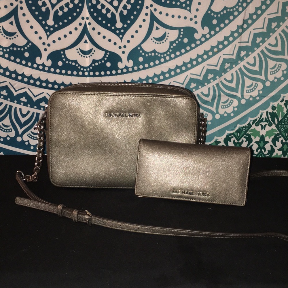Michael Kors Crossbody and Matching Wallet